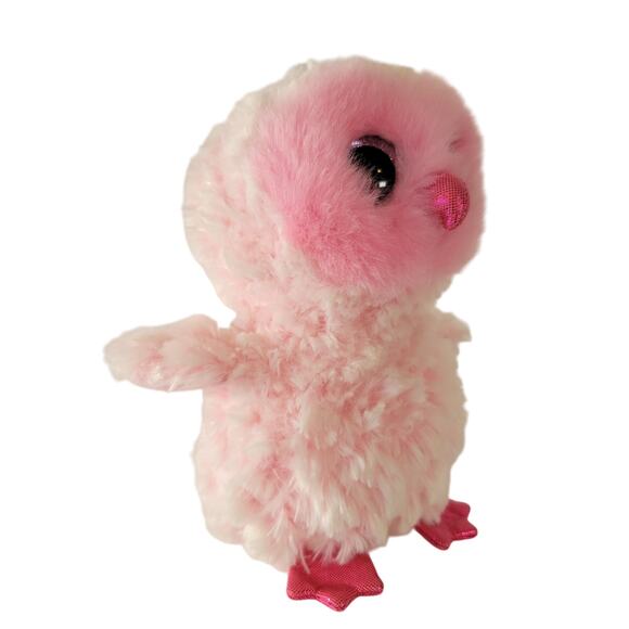 Ty Beanie Boos Twiggy Pink Owl 6” Stuffed Animal Plush Toy Sparkle Eyes - Picture 9 of 16